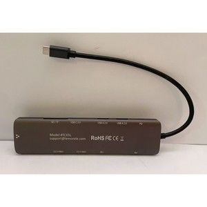 Lemorele TC65L Type C 11-in-1 USB Hub HDMI SD Micro SD Hub With Gigabit Ethernet